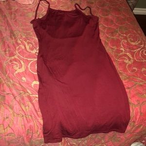 Burgundy dress